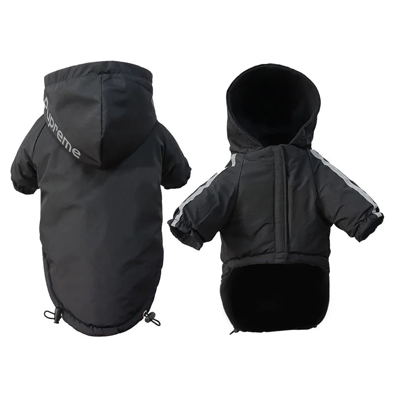 Guangdong Waterproof Dog Coat With Hooded Reflective Jacket