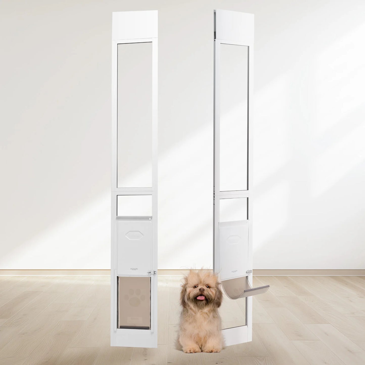 SucceBuy Dog Door For Sliding Glass Door With Aluminum Frame