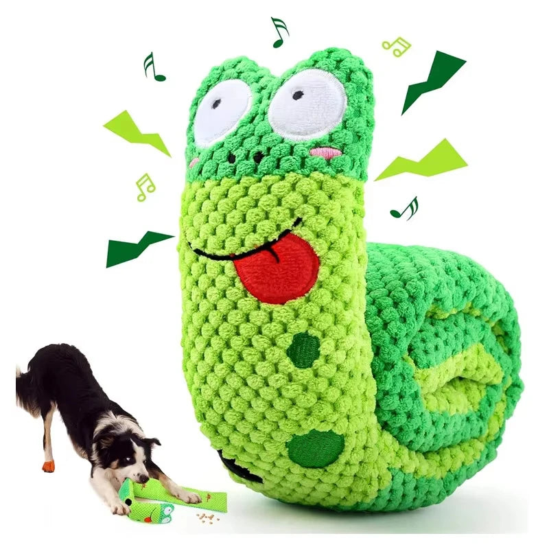 YTYIN Dog Puzzle Feeder Interactive Plush Squeak Toy