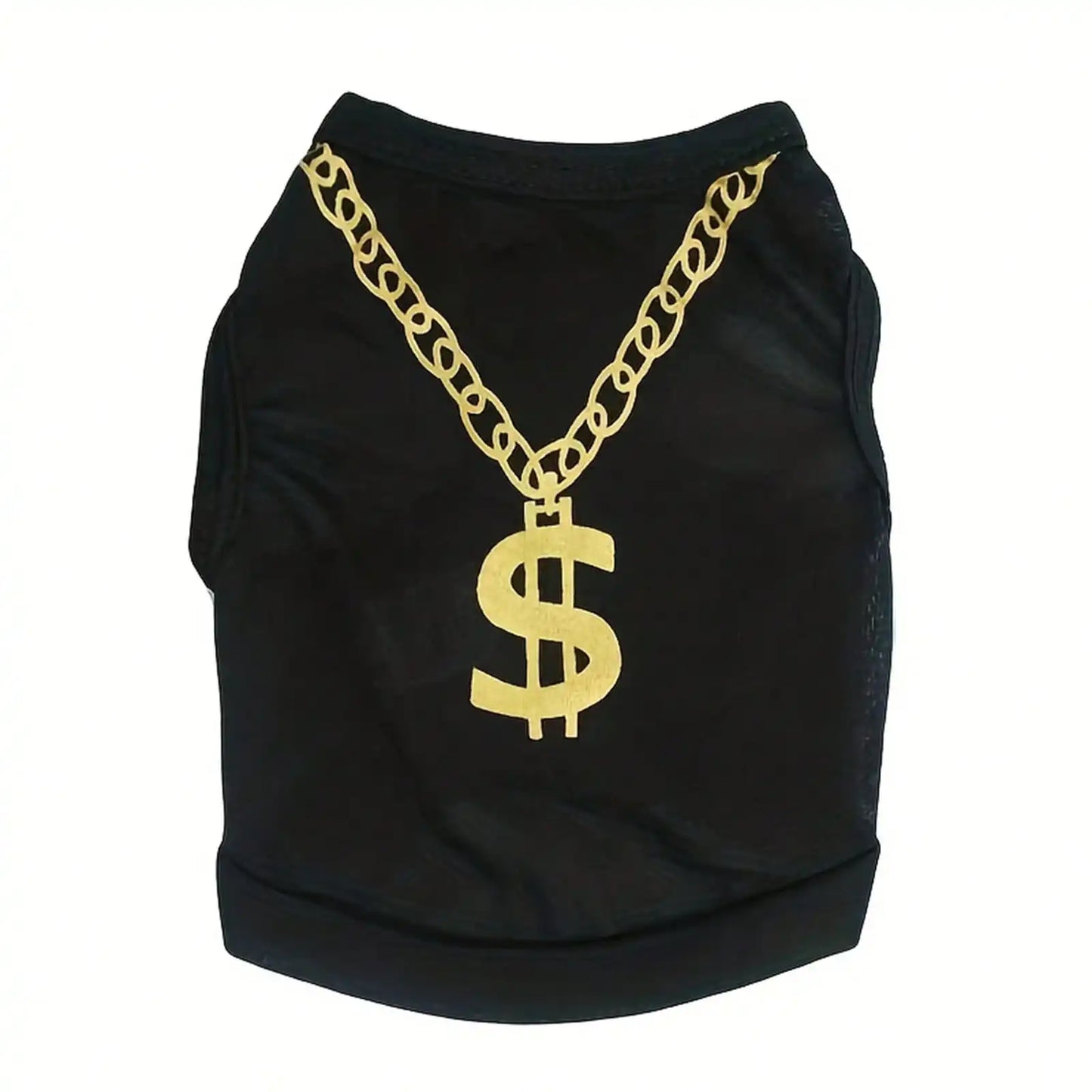 NONECN Pet Dogs Summer T Shirt Breathable Mesh Vest Hip Hop Costume