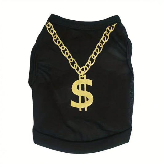 NONECN Pet Dogs Summer T Shirt Breathable Mesh Vest Hip Hop Costume