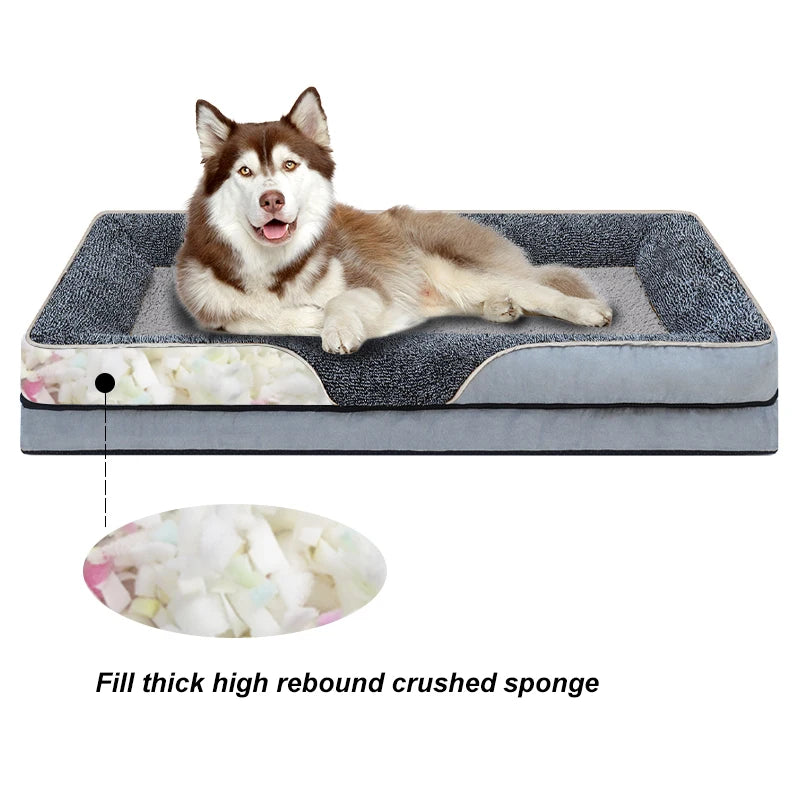 Jiangsu Removable Washable Cover Dog Bed With Raised Edges