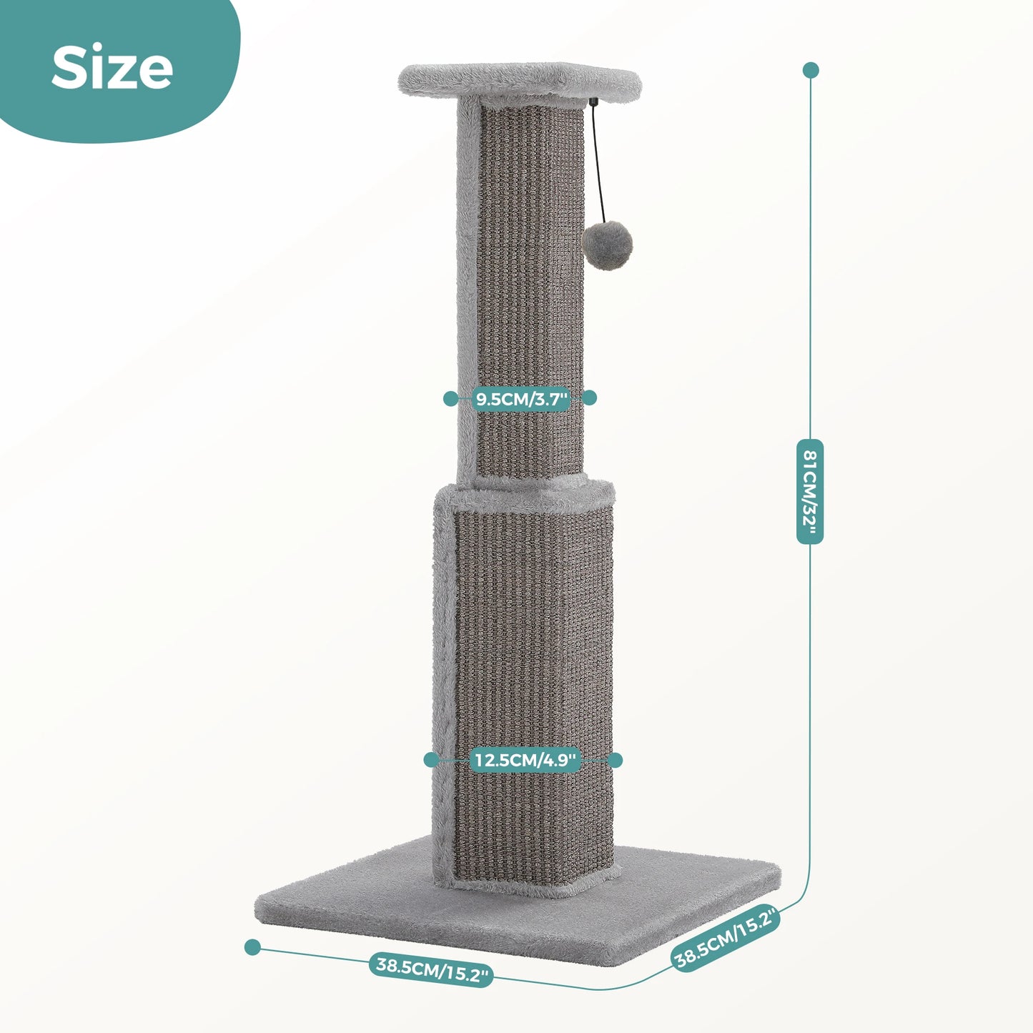 PAWZ Road Cat Scratching Post Indoor Durable Sisal Toy