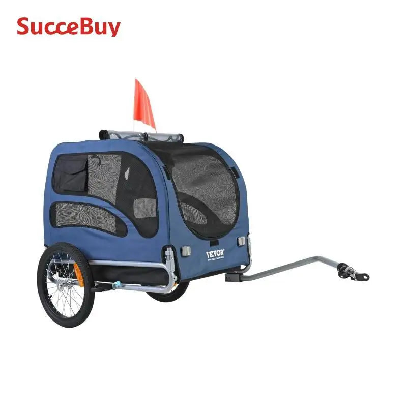 SucceBuy Pet Bicycle Carrier Dog Trailer for Universal Bikes