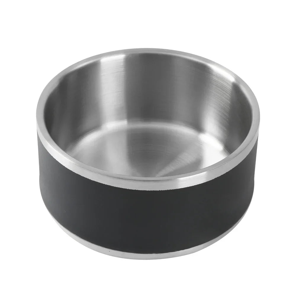 Stainless Steel Double Wall Dog Feeding Bowl Non Skid