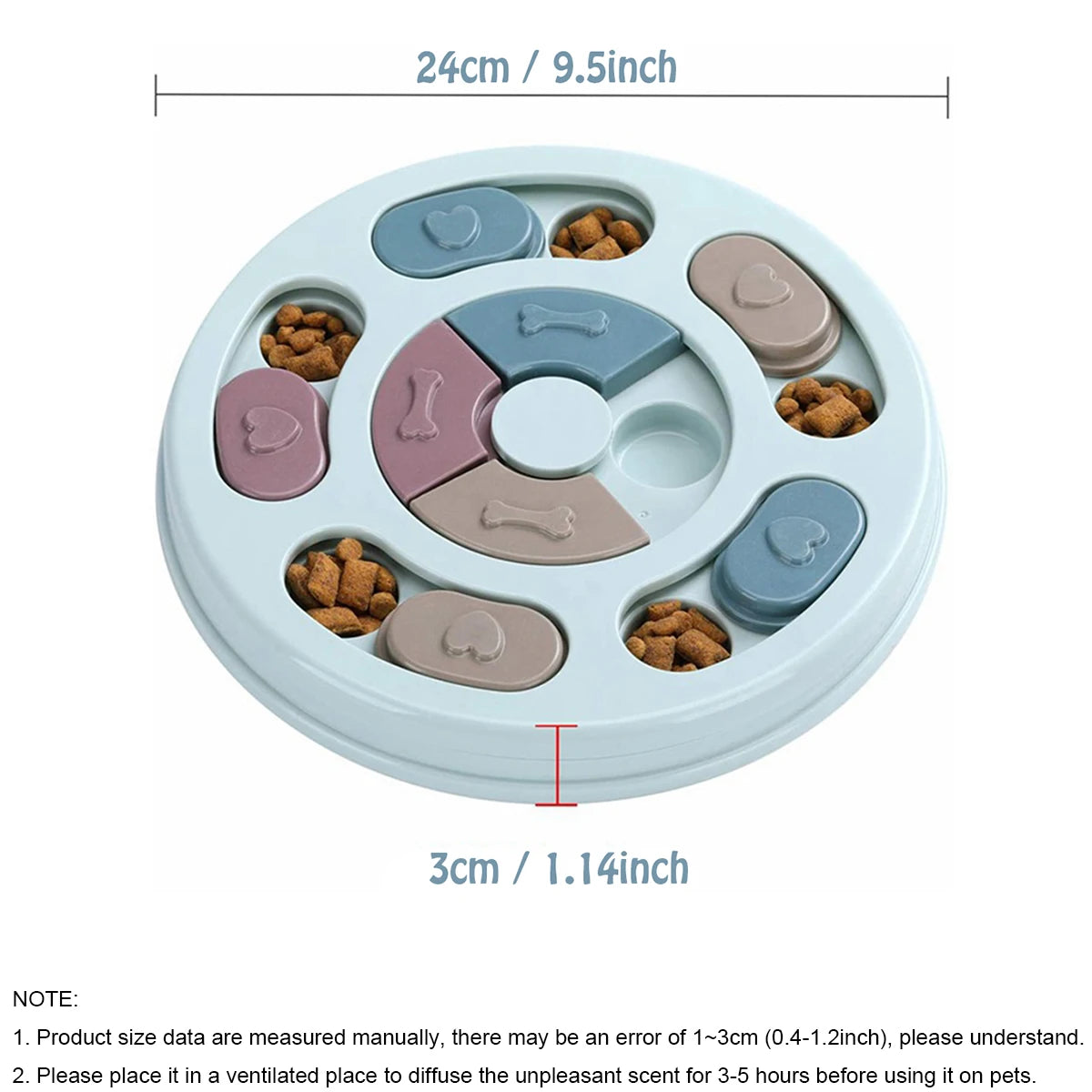 Slow Feeder Dog Training Toy Educational Puzzle For Boredom
