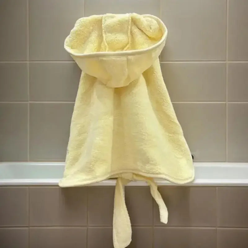 LKEEPCN Pet Dog Bathrobes With Cap Super Absorbent Towels