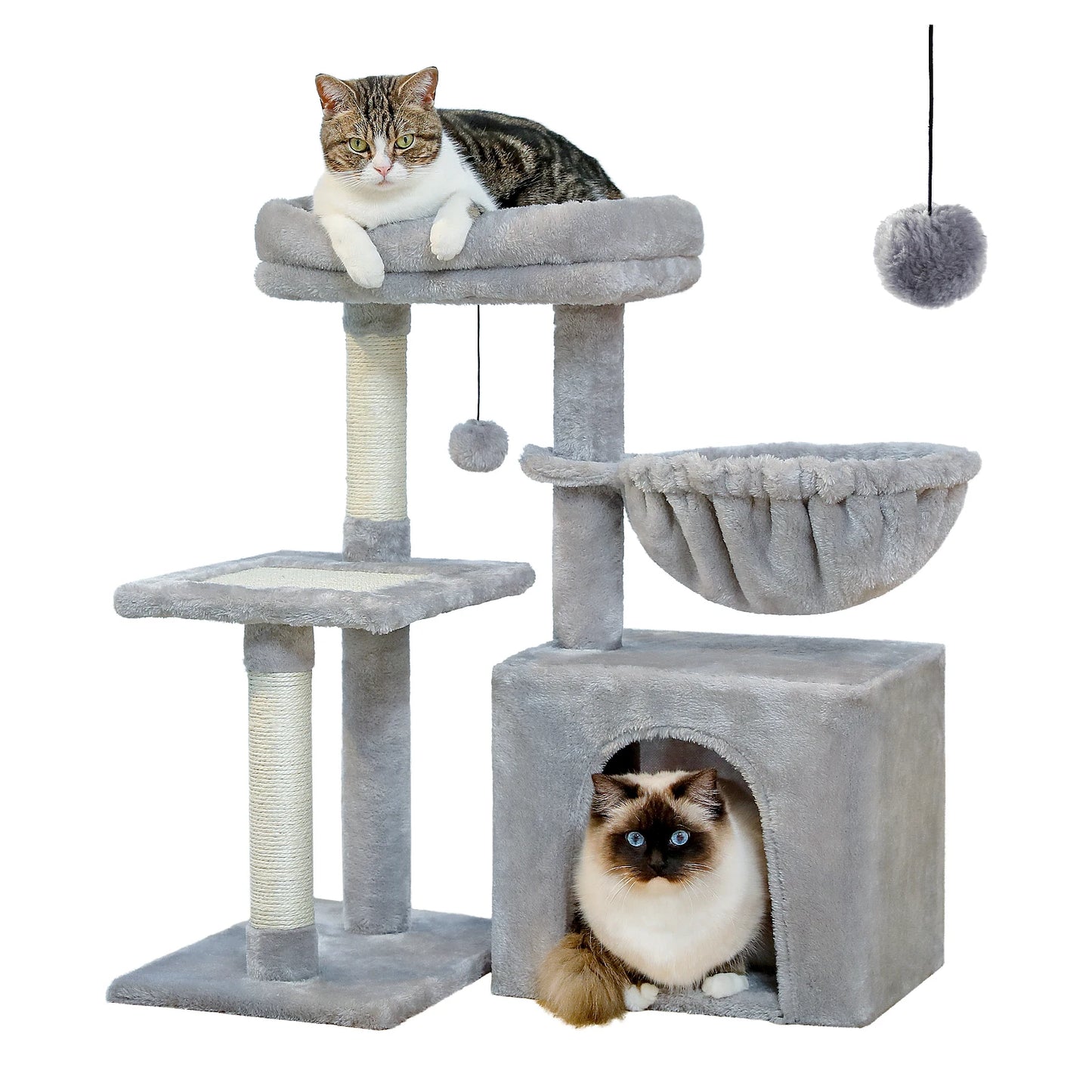 PAWZ Road Cat Tree Tower for Indoor Cats 2 Styles
