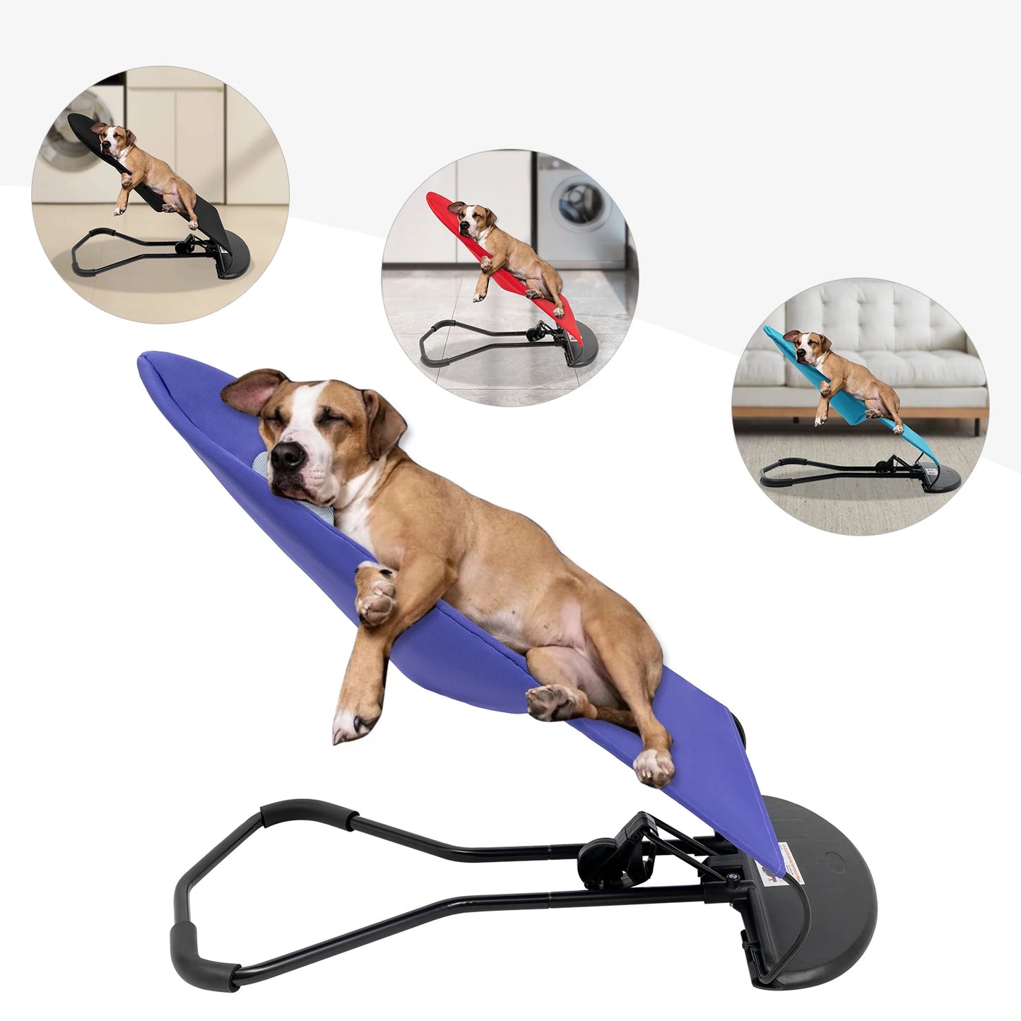 Pet Rocking Chair With Adjustable Foldable Stainless Bracket
