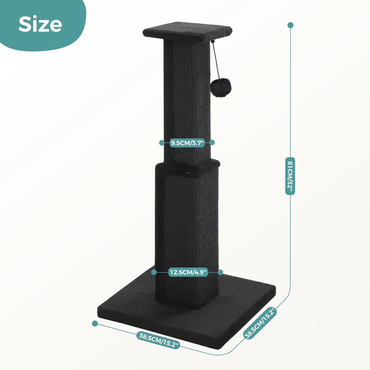 PAWZ Road Cat Scratching Post Indoor Durable Sisal Toy