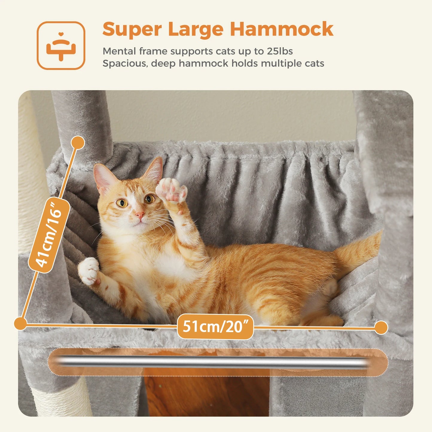 PAWZ Road Cat Tree Tower for Indoor Cats Multi Level