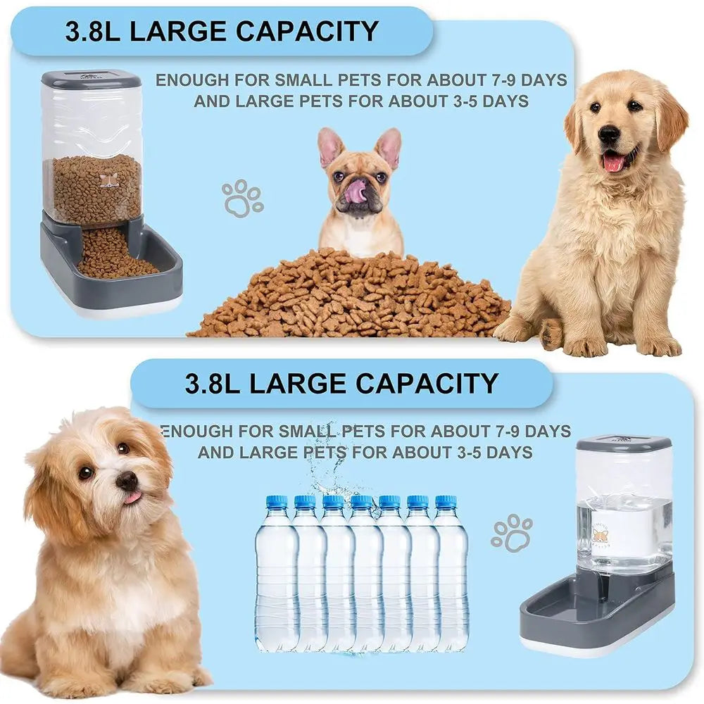 Automatic Pet Feeder Gravity Dispenser For Cats And Dogs