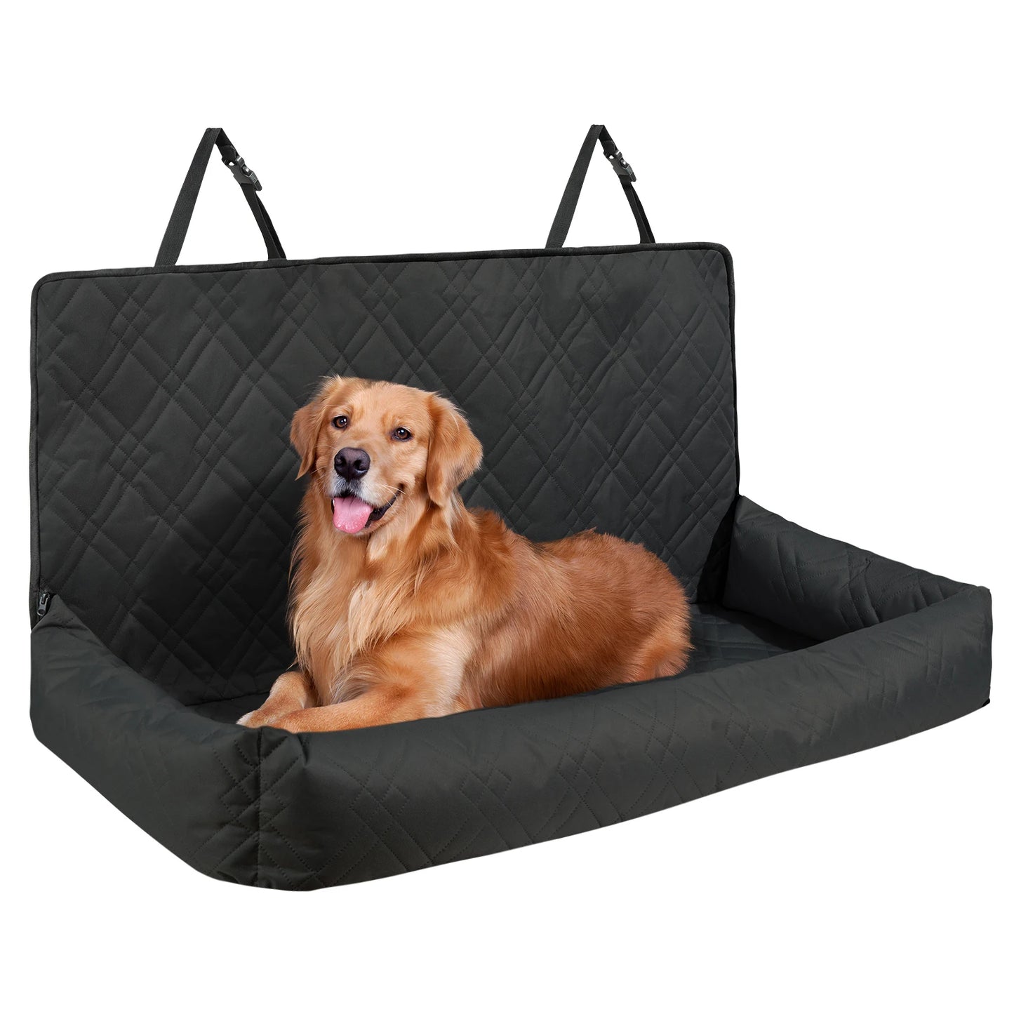 SucceBuy Waterproof Dog Car Seat Booster With Clip On Leash