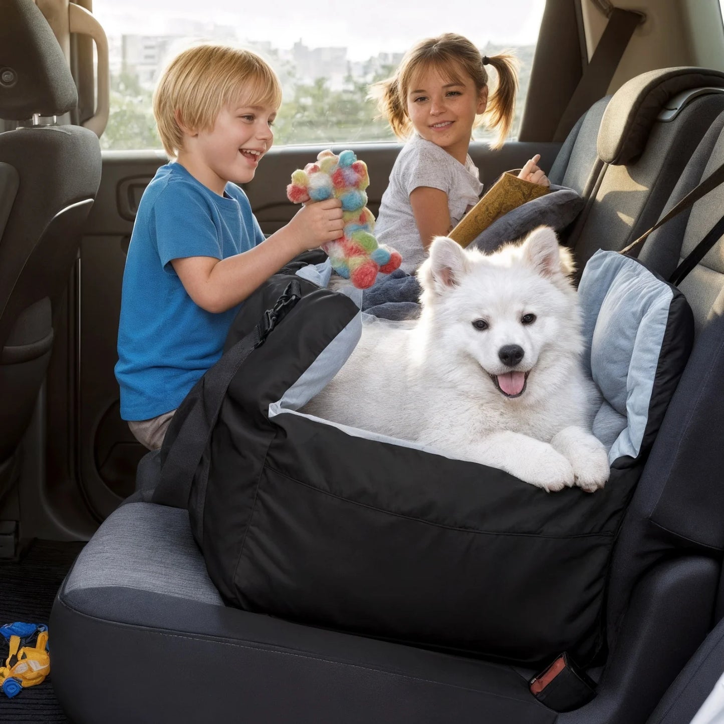 Small Dogs Car Seat Travel Bed With Safety Belt