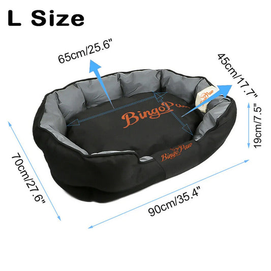 BORWARTCN Waterproof Orthopedic Dog Bed Cushion Kennel