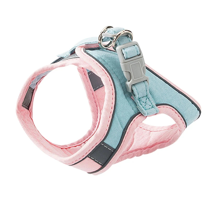 Feature Cat Harness Leash Set Reflective Strip For Cats Dogs