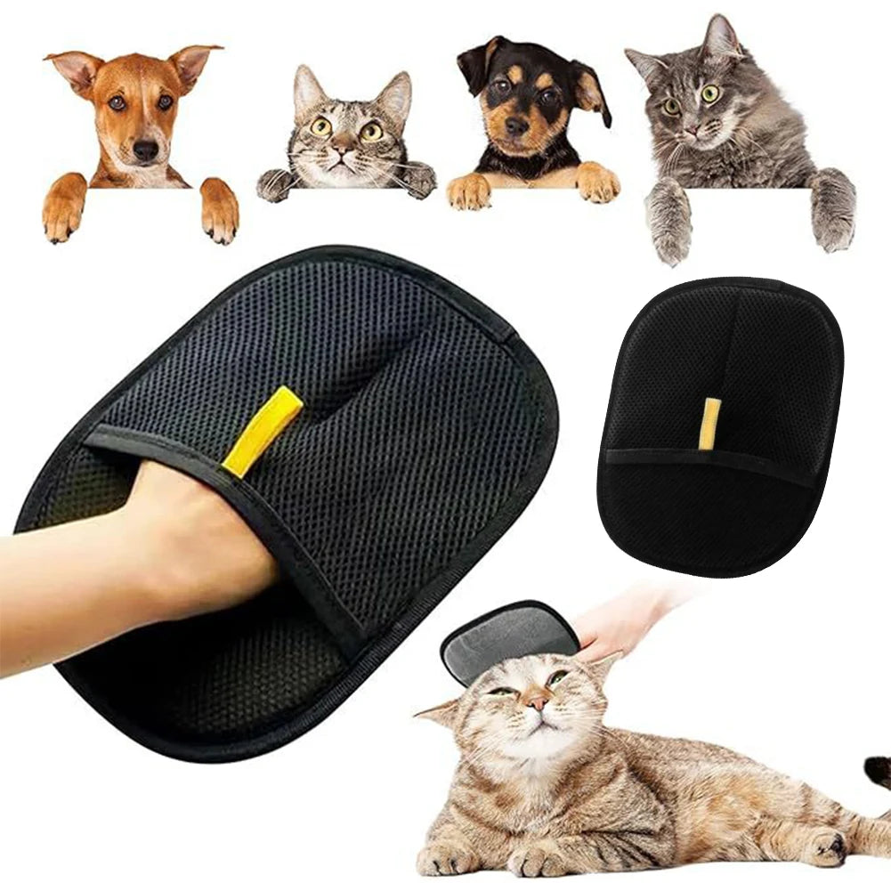 Pet Hair Remover Gloves Deshedding Brush For Dogs Cats Rabbits