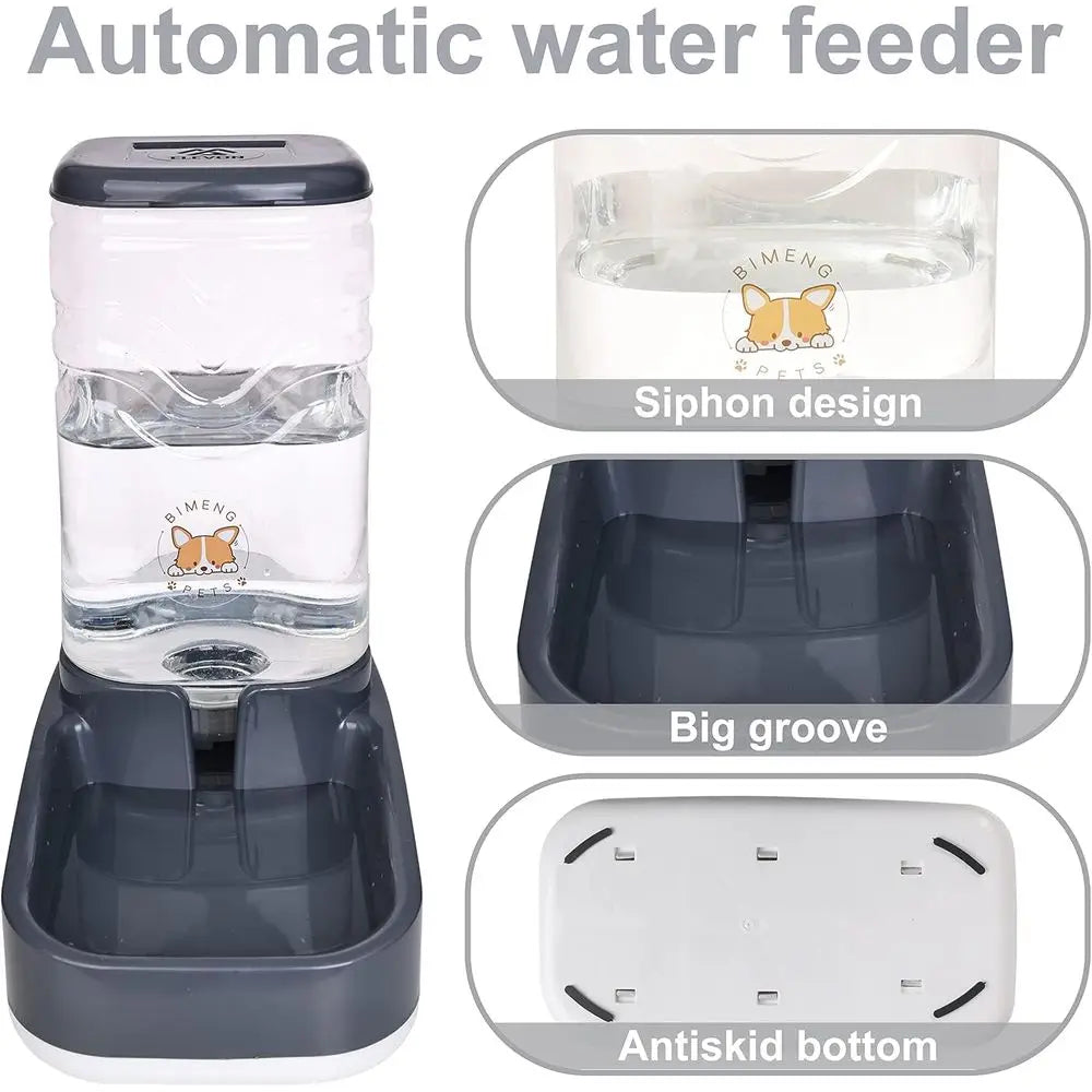Automatic Pet Feeder Gravity Dispenser For Cats And Dogs
