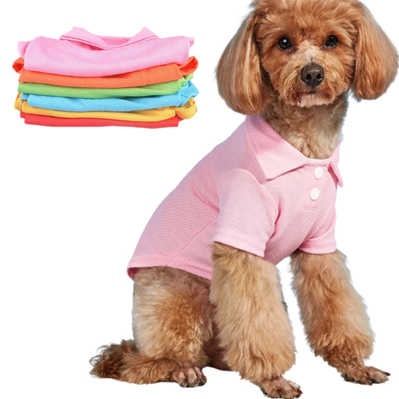 Doggyzstyle Spring Polo Dog Shirts Breathable Vest