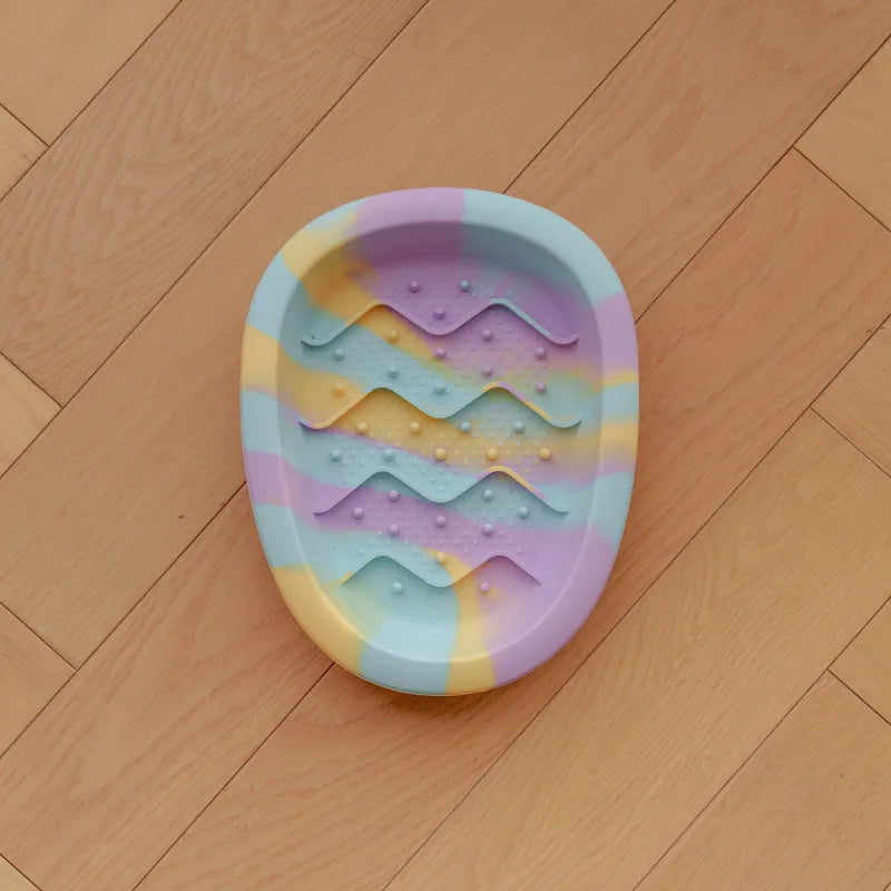 Slow Feeder Silicone Pet Bowl Anti Slip Universal Cats Dogs