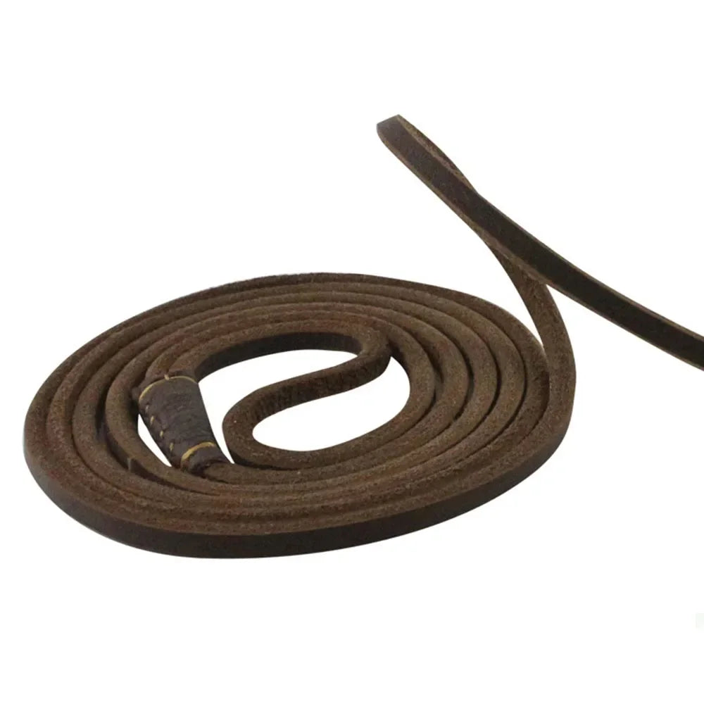 Genuine Leather Slip Dog Leash Adjustable Lightweight Sturdy