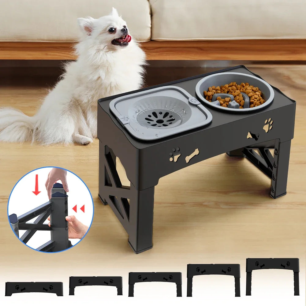 Feature 3 In 1 Pet Feeder Slow Feed Bowls