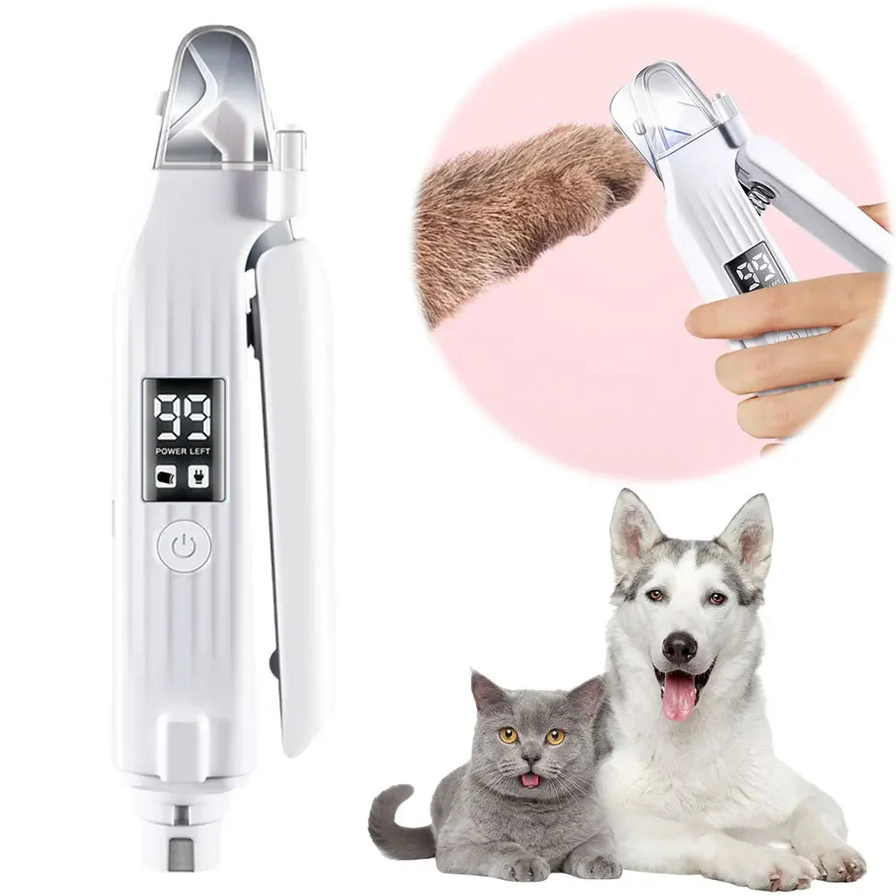 Shunmaii 2-in-1 Electric Dog Nail Grinder and Clipper