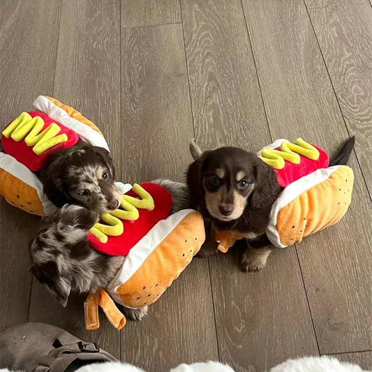 Funny Hot Dog Costume Sausage Shaped for Dachshund