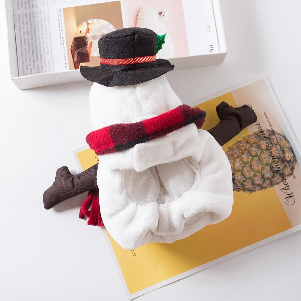 Guangdong Christmas Snowman Dog Costume Outfit