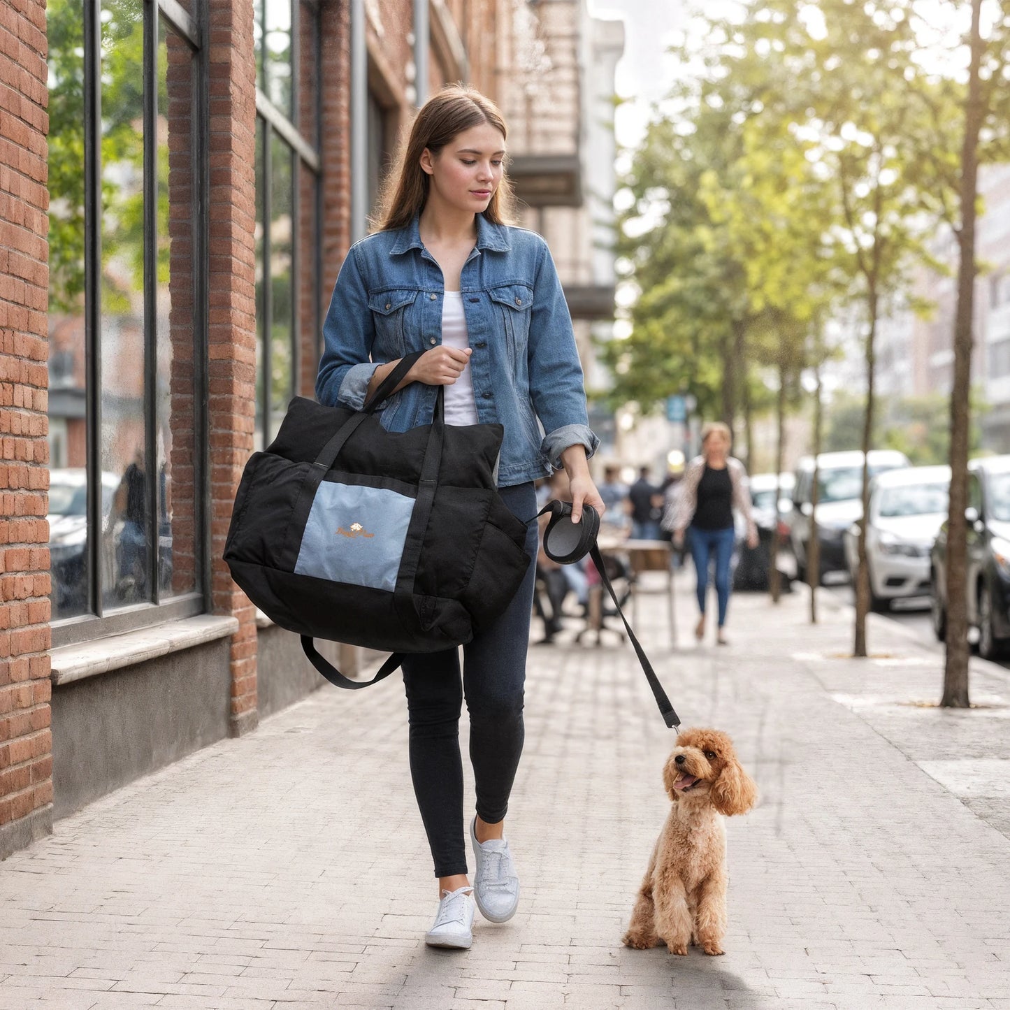 Dog Car Seat Bed and Carrier with Clip On Leash