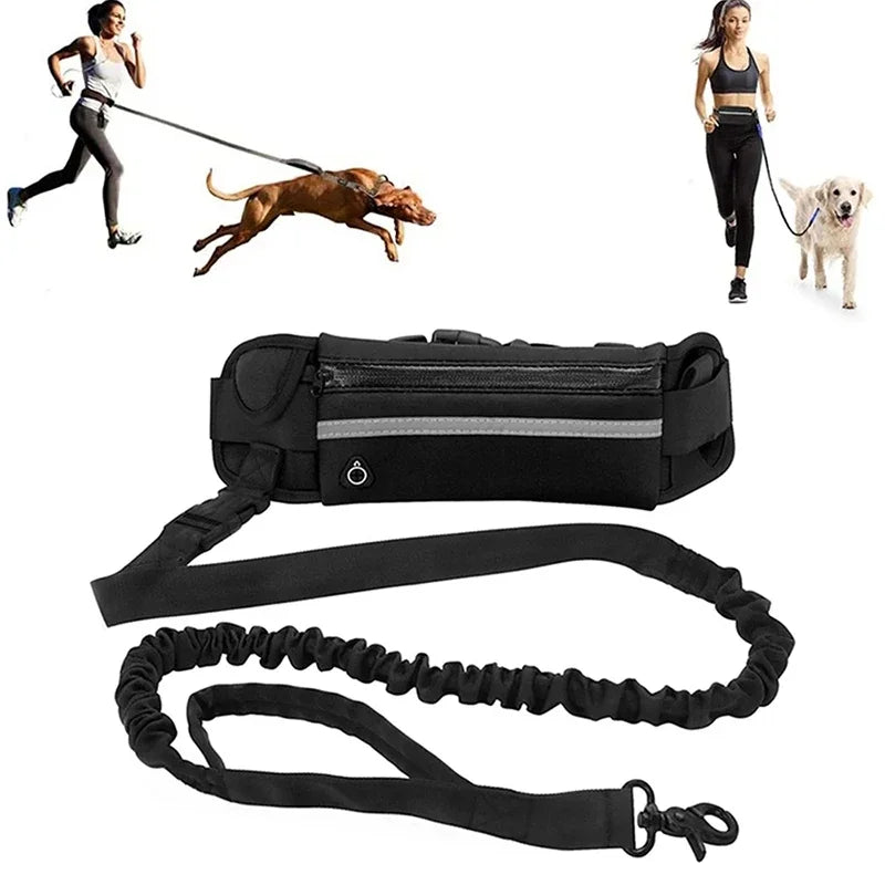 Booteely Hands Free Reflective Retractable Dog Leash