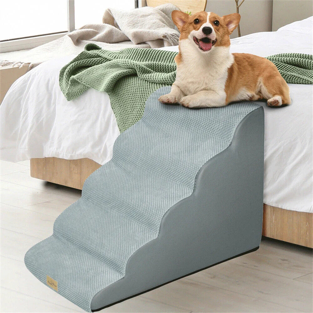 NONEDog 5-Step Dog Ramp Stairs For Beds And Sofa