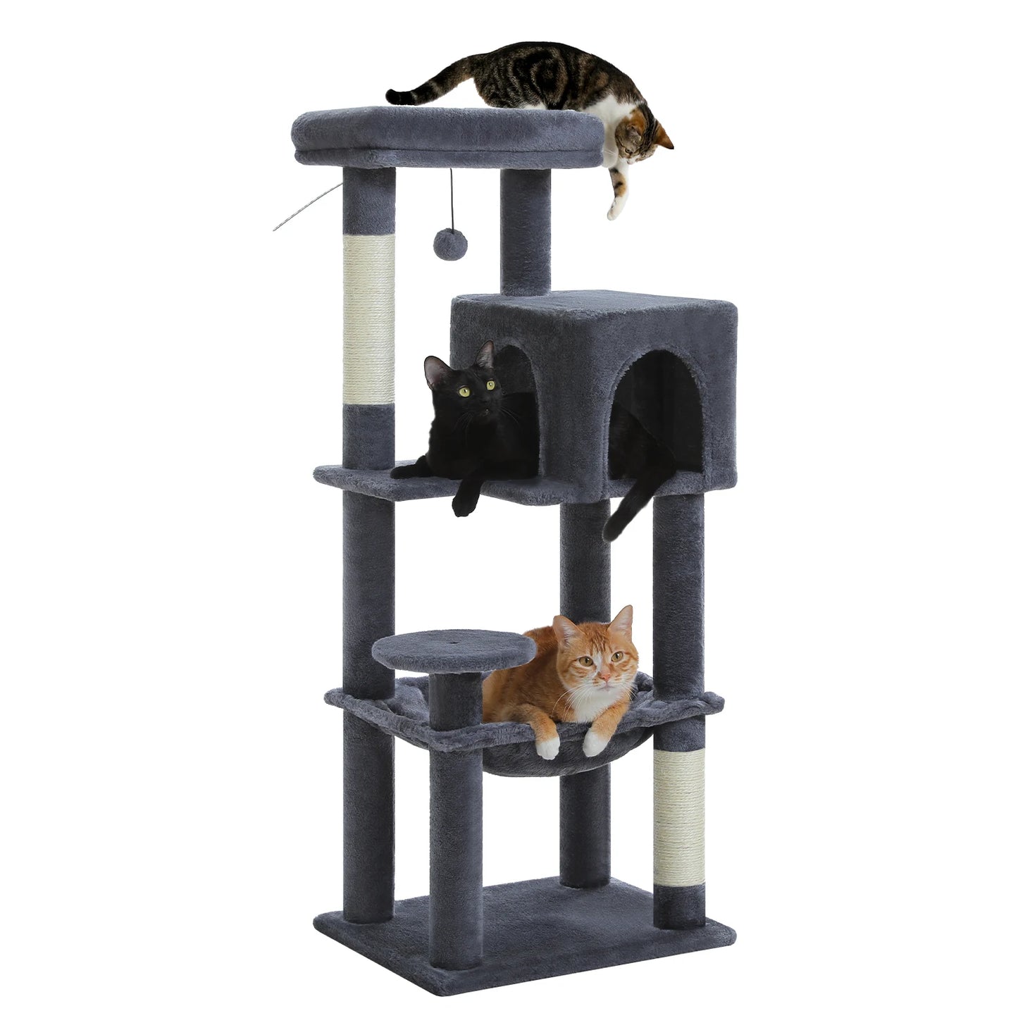 PEQULTICN 5 Level Cat Tree With Top Perch And Hammock