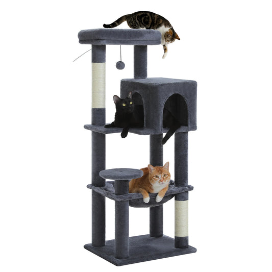 PEQULTICN 5 Level Cat Tree With Top Perch And Hammock