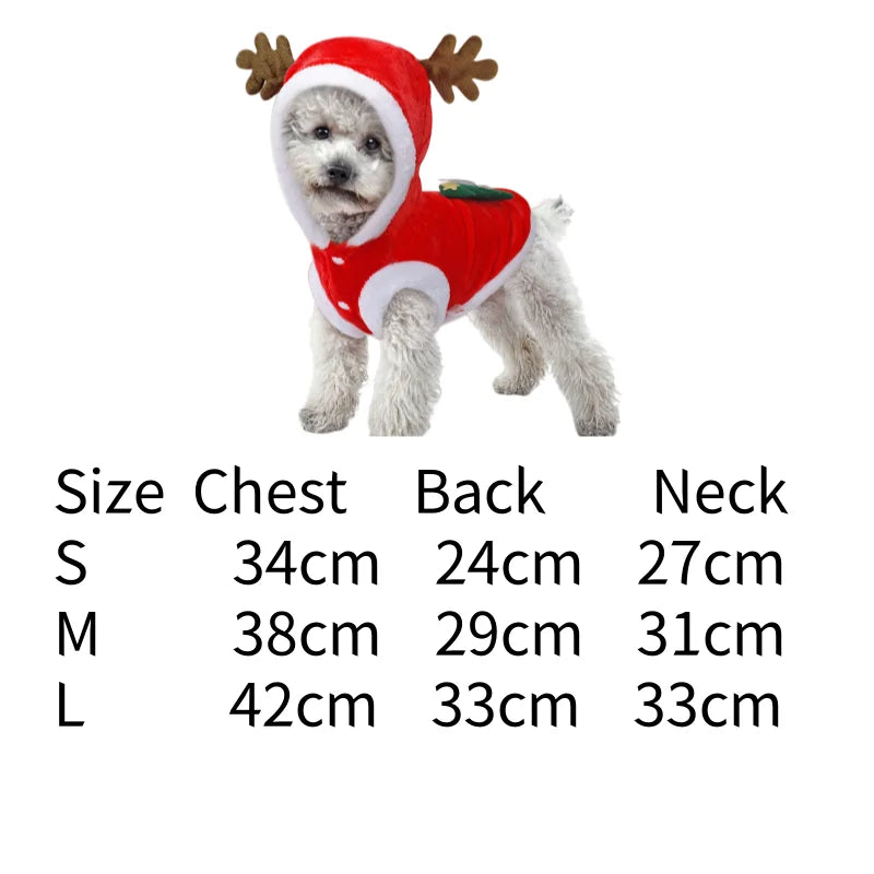 Guangdong Pet Dog Clothes Winter Fleece Festive Elk