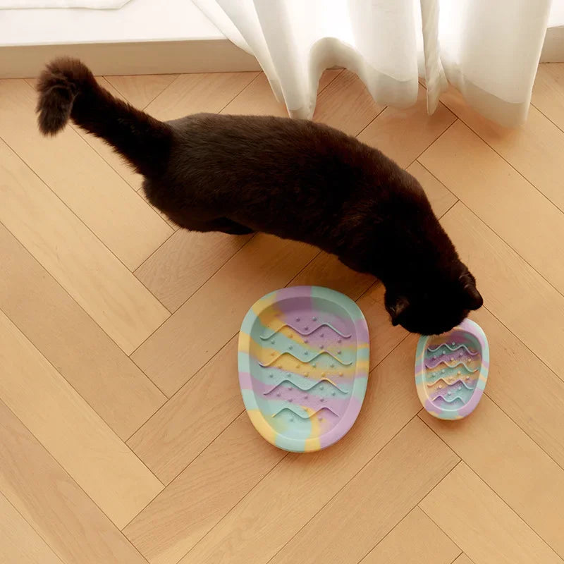Slow Feeder Silicone Pet Bowl Anti Slip Universal Cats Dogs