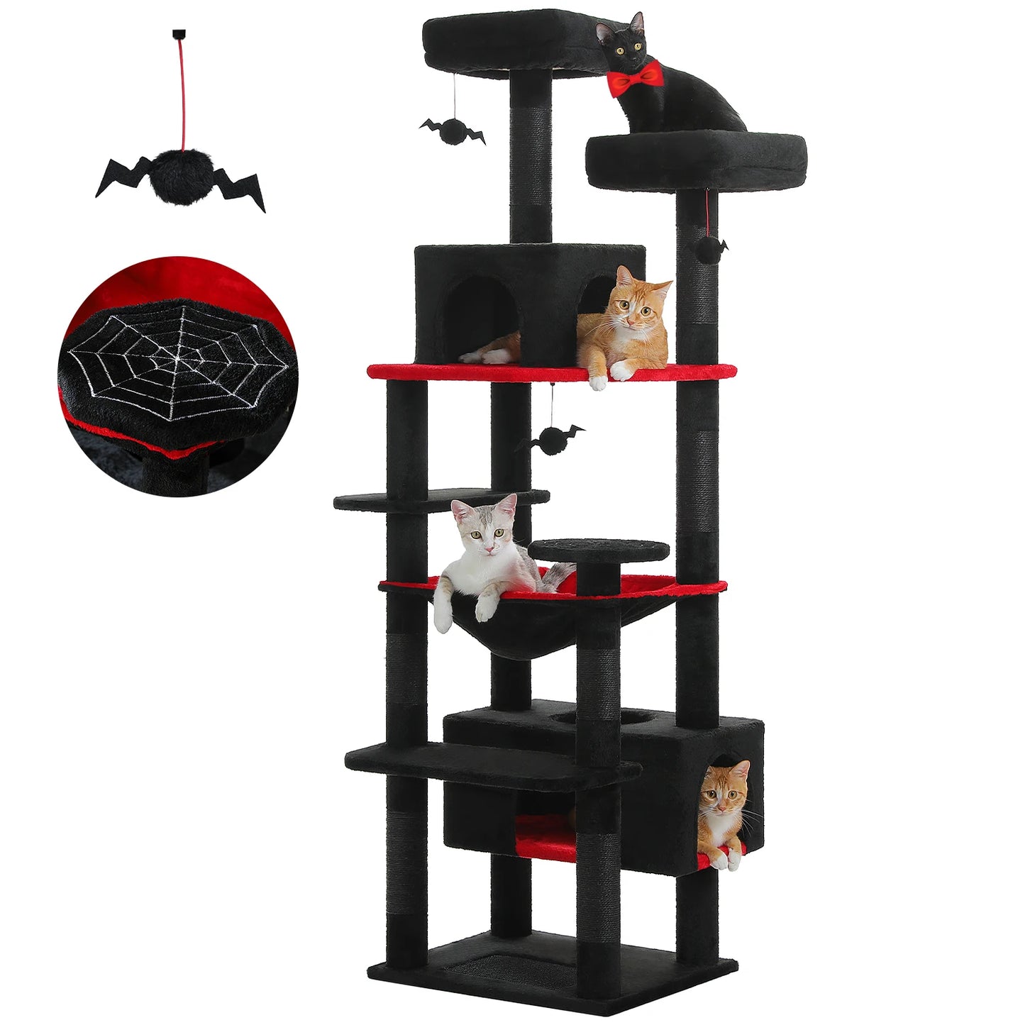 PAWZ Road Large Indoor Cat Tree Tower With Sisal Posts