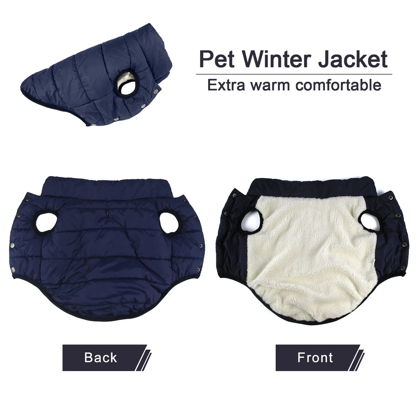 Guangdong Dog Winter Jacket With Fleece Lining Coat