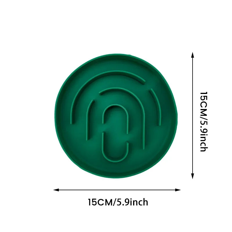 Slow Eating Silicone Non Slip Feeder Bowl For Cats Dogs