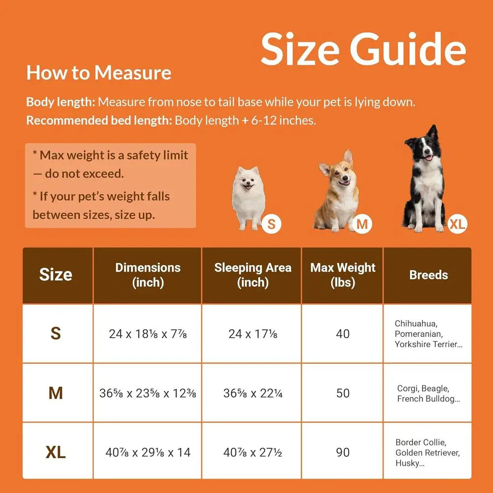 Wooden Dog Bed With Removable Cover And Egg Crate Foam