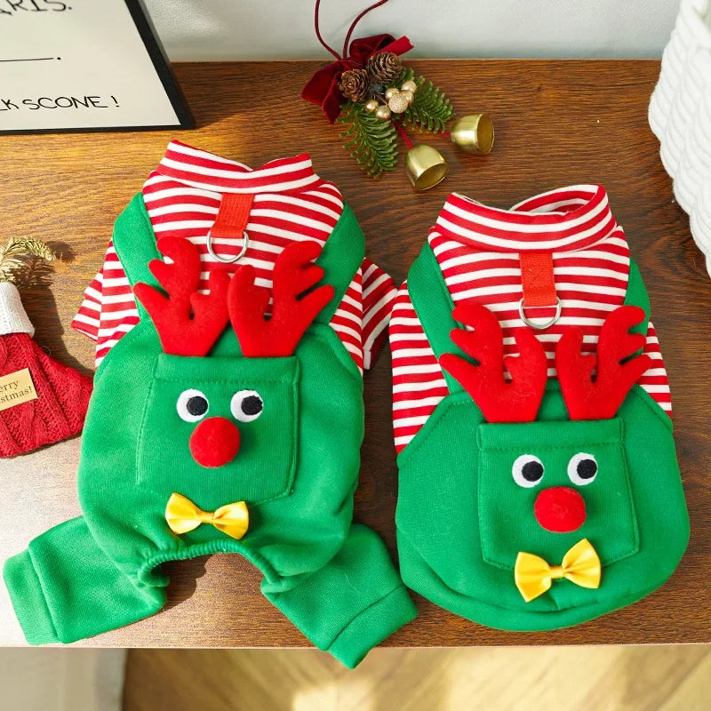 Miss Doggy Christmas Pet Coat For Dog Cat Santa Costume