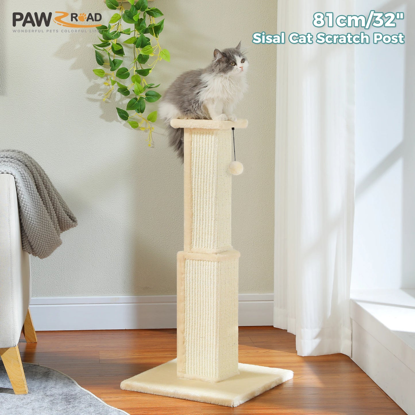 PAWZ Road Cat Scratching Post Indoor Durable Sisal Toy