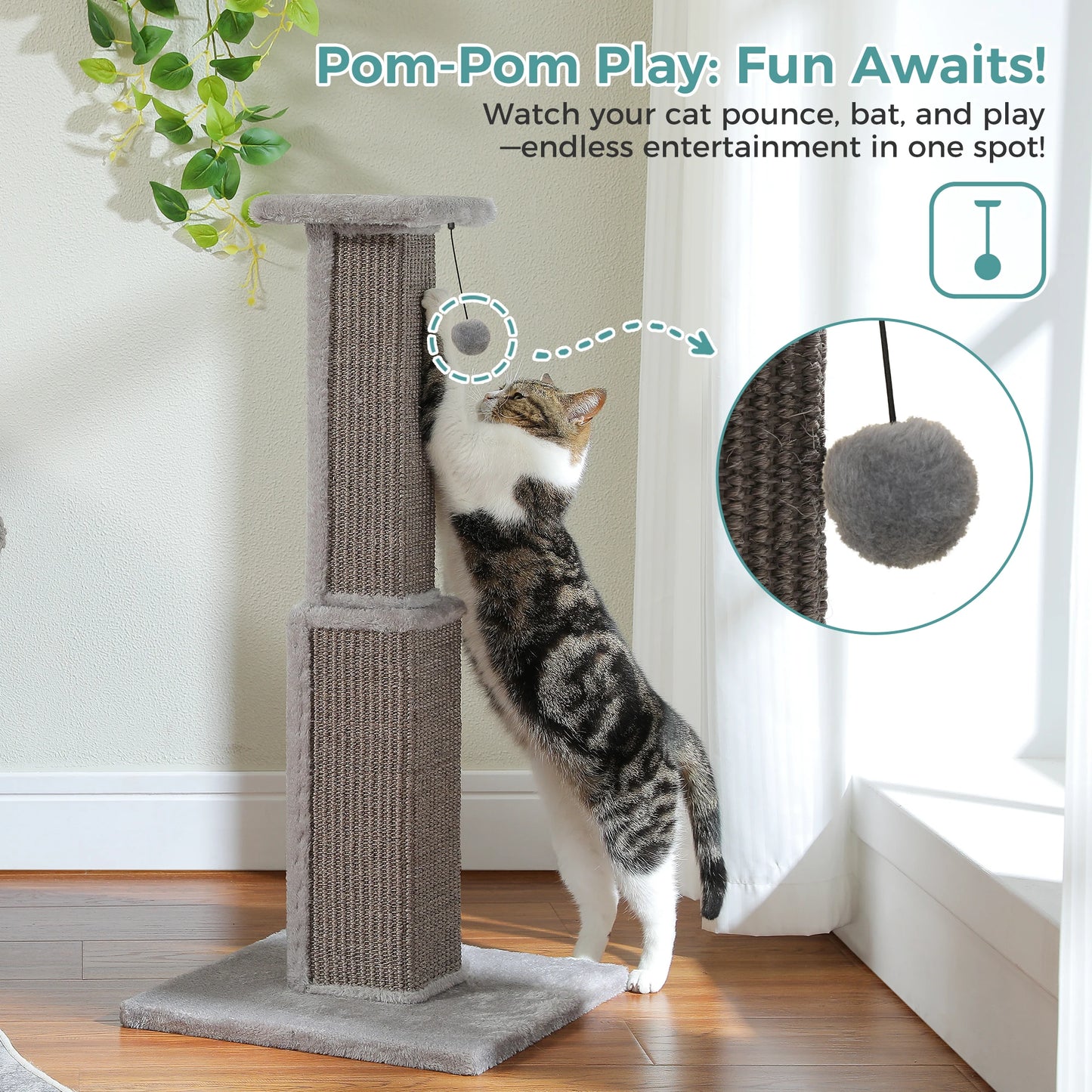 PAWZ Road Cat Scratching Post Indoor Durable Sisal Toy