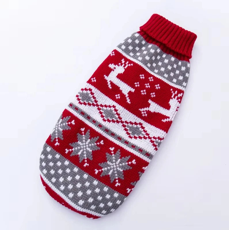 Guizhou Wool Knit Big Dog Sweater Turtleneck Winter Cozy