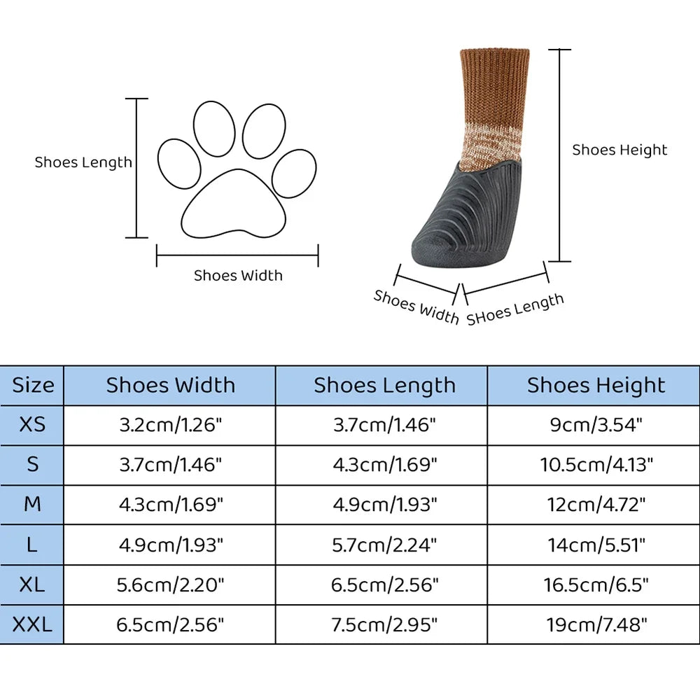 NONECN Dog Shoes Waterproof Antislip Winter Boots