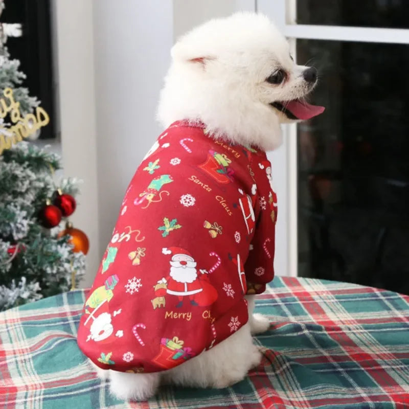 Guangdong Christmas Dog Sweater With Warm Lining