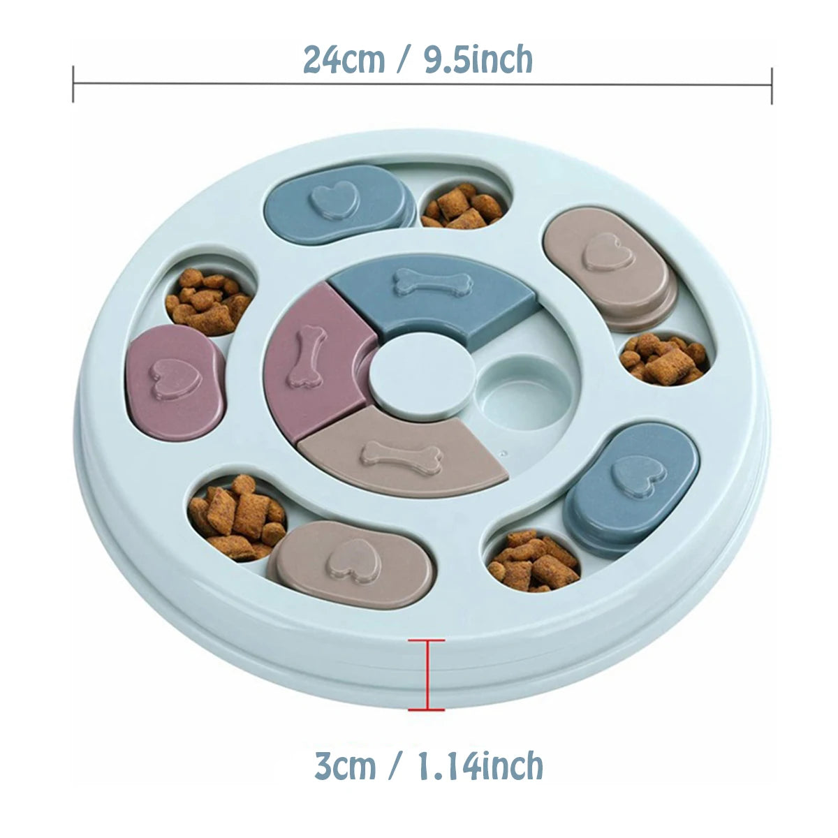 Slow Feeder Dog Training Toy Educational Puzzle For Boredom