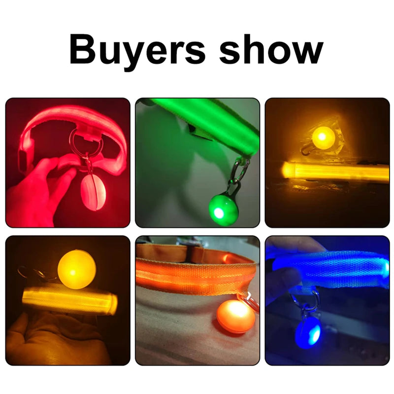 NONECN USB Charging Glowing Dog Collar With Pendant LED