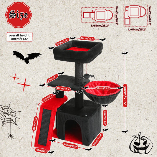 PAWZ Road Cat Tree Tower for Indoor Cats 2 Styles