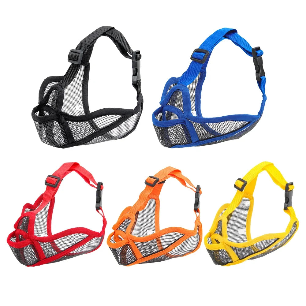 Breathable Short Snout Dog Muzzle for Barking Prevention